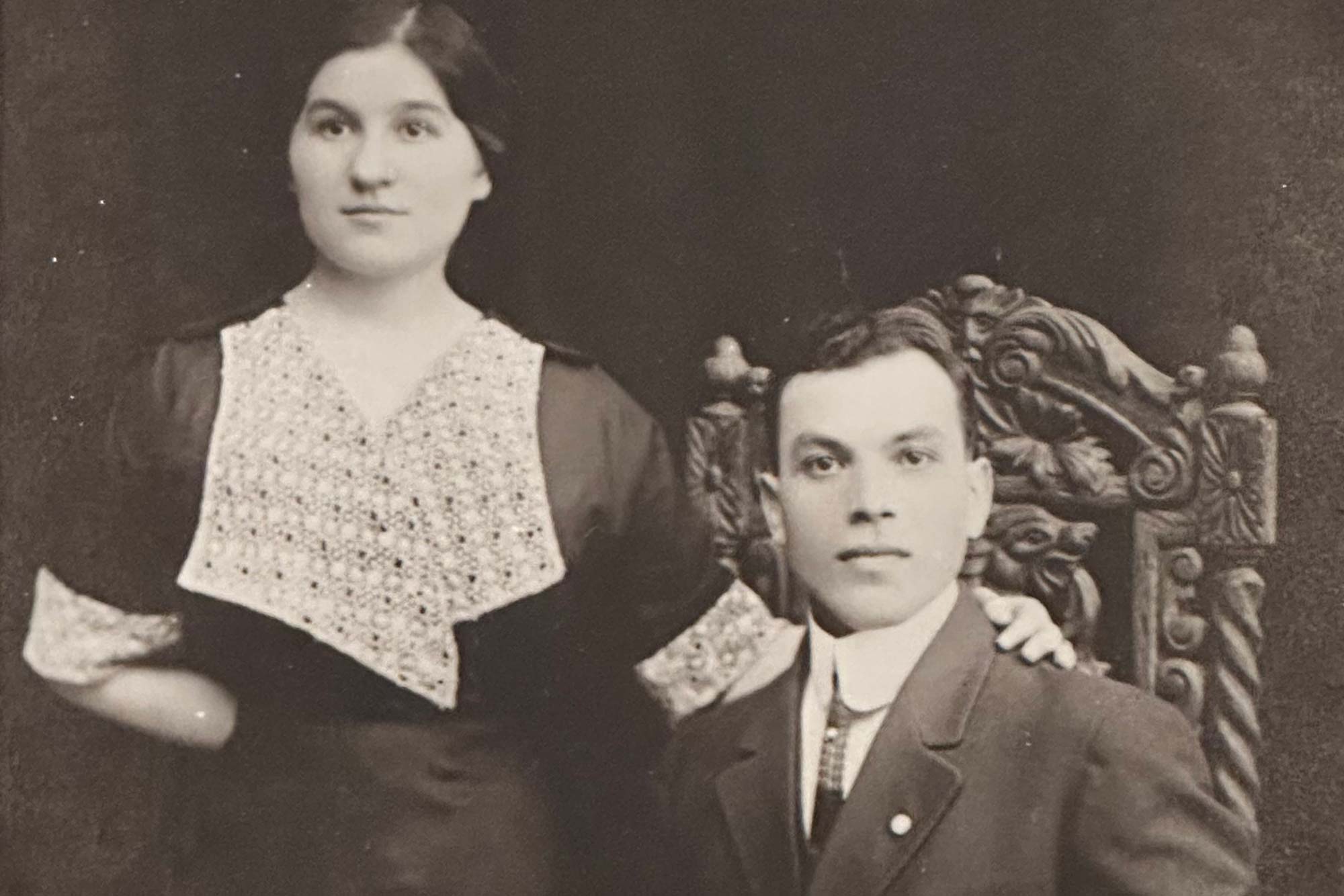 Vintage portrait of Great Uncle Asher